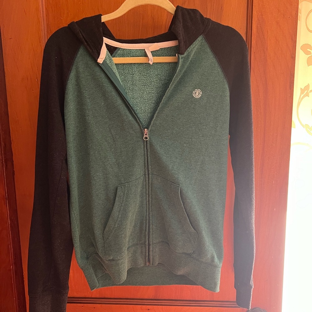 Element color block zip hoodie